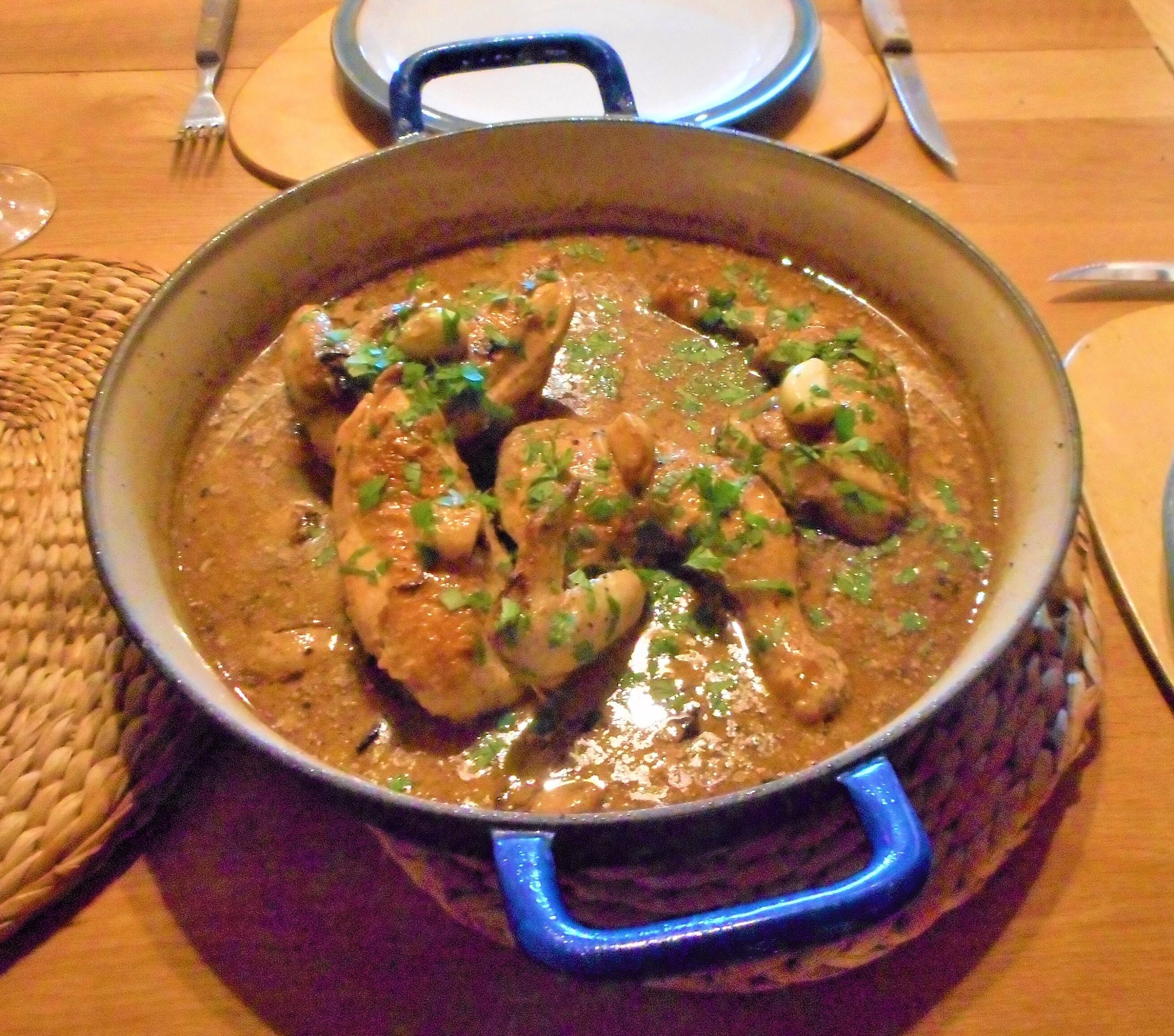 Wine chicken